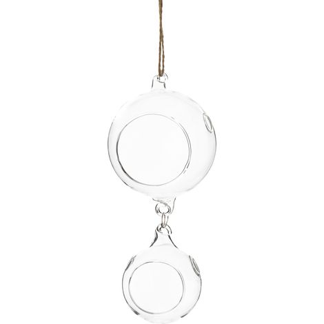 Decorazione da appendere in vetro, pallina decorativa 18,5x7,5x7,5 (1/5)
