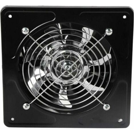 Ventilatore permanente, Ventilatore permanente, Cappa aspirante da 15,2 cm, Apertura 150 mm, Cappa a parete da 40 W per cucina e bagno (Nero), INHHUB (1/4)