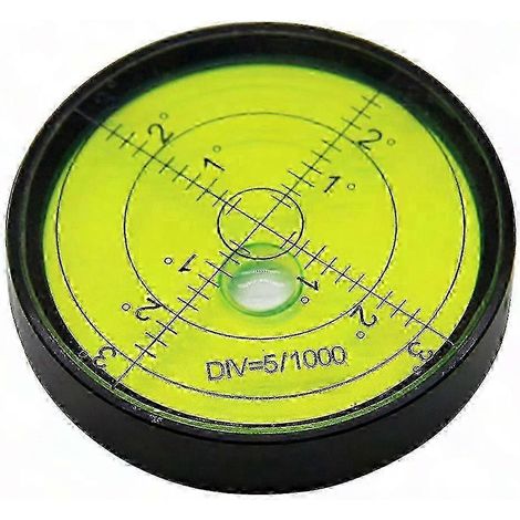 Niveau à bulle rond de précision haute, bullseye de mesure horizontale, niveau à bulle sphérique pour surface, outil de réglage exact (1/5)
