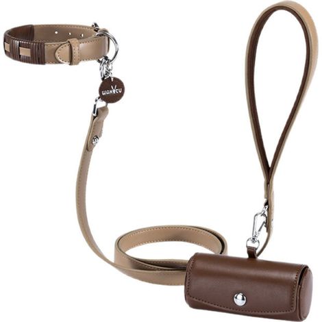 Dog Collar with Magnetic Trash Bag