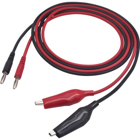 VOLTCRAFT MSL-100 Messleitung Stecker 4 mm 1.00 m Schwarz, Rot 1 St. (1/5)