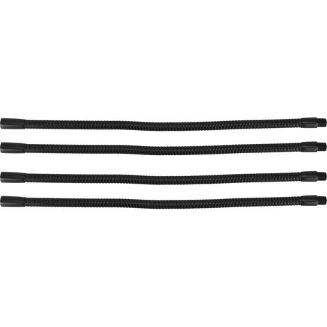 Lot de 4 tuyaux flexibles en aluminium de 10 mm de diamètre pour lampe de table ou de bureau, longueur 30 cm. (1/5)