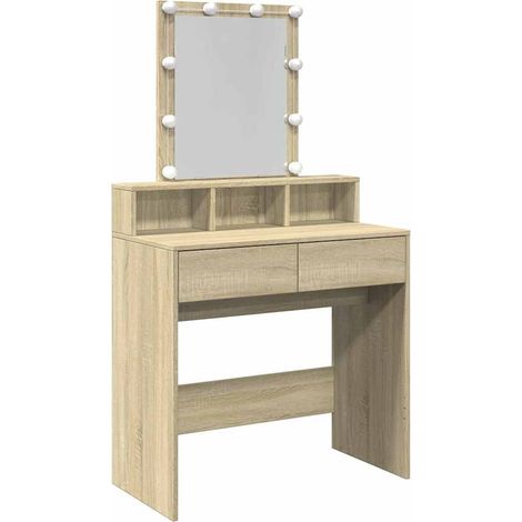 Maison Exclusive - Toeletta con LED Rovere Sonoma 80x41x144,5 cm