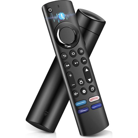 Télécommande Vocale de Remplacement(4 Gén), Compatible pour AMZ-FI-r-e Smart TV St-1ck(2 Gen,3 Gen,4K,4K Max,Lite,HD) Telecommande Universelle avec 4 Clés de Raccourci (1/5)