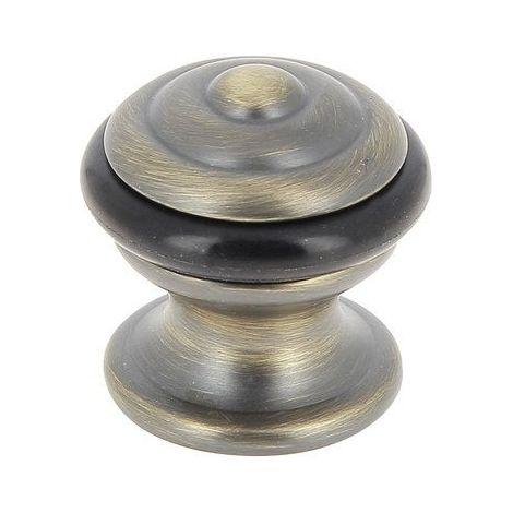 CHRISLIGNE Butée de porte à fixer au sol CHRISLIGNE alu patiné doré, L.3 x H.3 x l.3 cm (1/3)