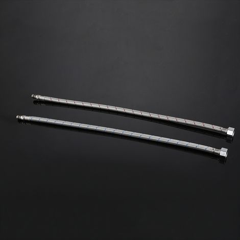 Tuyau tressé en acier inoxydable 304, raccord 8 points à 3 broches, tube intérieur en EPDM, tuyau d'arrivée d'eau à une seule extrémité (1/5)