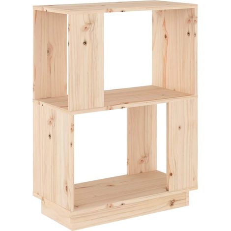 Estantería/divisor de espacios madera maciza pino 51x25x70 cm vidaXL (1/5)