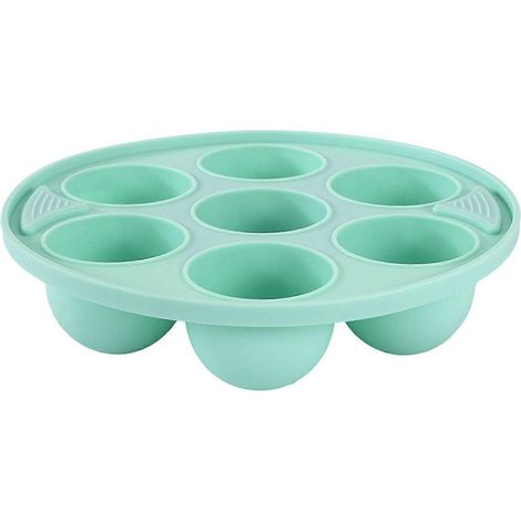 Moule à gâteau en silicone Jikaix à 7 cavités, pour la cuisson de gâteaux, gelées et puddings. Moule à dessert en silicone de qualité alimentaire, résistant aux hautes températures. (1/5)