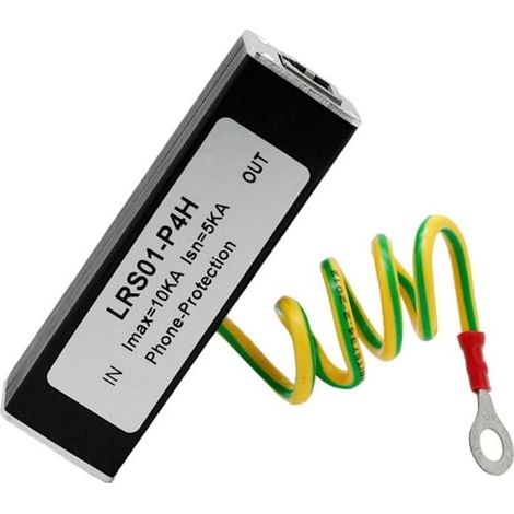 Überspannungsschutz für Telefon- und Faxgeräte, RJ11-Buchse KL01-P4H, schwarz, ADSL (1/5)