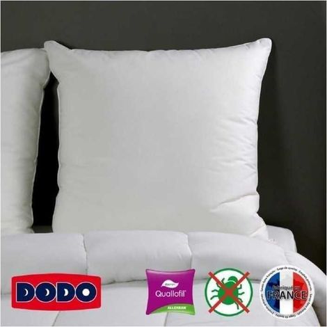 DODO Oreiller Grand luxe Quallofil Allerban 60x60 cm blanc