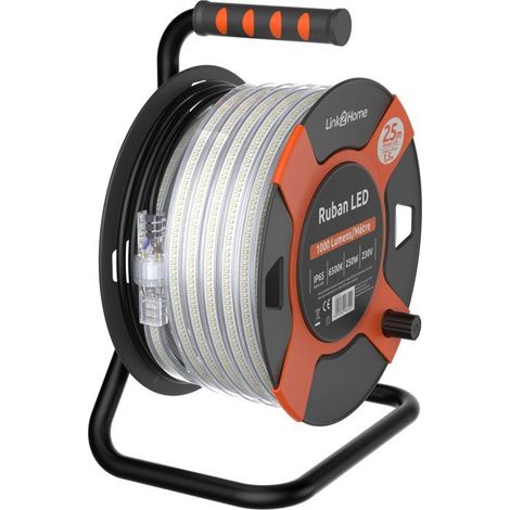 LED-Rolle - LINK2HOME - 25 m - 1000 Lm - 10 W