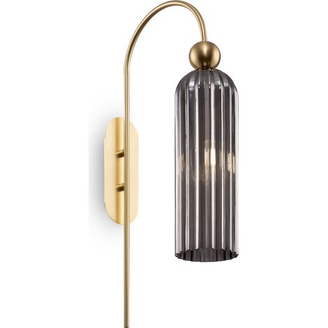 Applique Antic Maytoni laiton, globe verre, E14 MOD302 (1/2)
