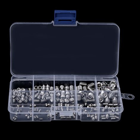 200 vis sans tête à six pans creux coniques en acier inoxydable pour instruments de précision M3/M4/M5/M6/M8 (1/5)