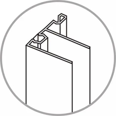 Profilo per box doccia cromato modello tina a marchio mobo 08 - profilo 60/70 AMBRA BATHROOM