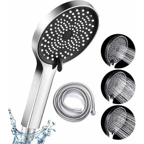 UlisemDouchette à main avec tuyau Douchette à main à haute pression Pommeau de douche à économie d'eau