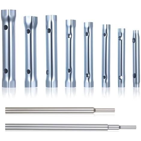 Pcs Tubular and Pipe Wrenches, 6-22 mm Pipe Wrench for Sink Tap, Tap Socket, Under Sink Tap Mounting Kit, with 2 Bars - (1/5)