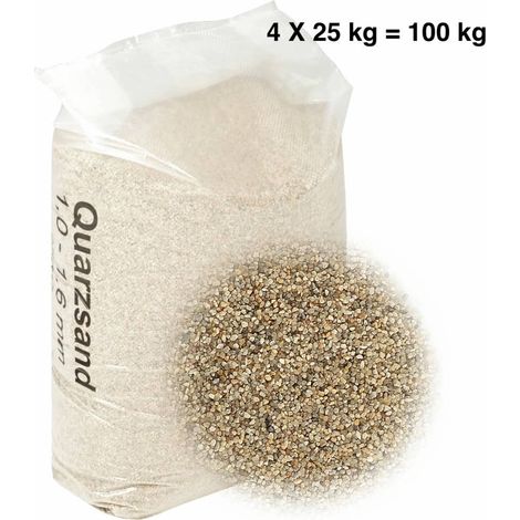 Sable Quartz Filtre Piscine 100 kg. LIVRAISON GRATUITE. Granuilométrie 1,0-1,6 mm