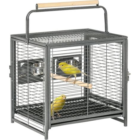 Portable Parrot Cage for Travel with Metal Handle - Ideal Bird Carrier for Pet Birds (1/5)