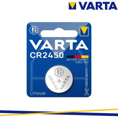 BATTERIA A BOTTONE CR 2450 LITIO VARTA 570MAH 3V