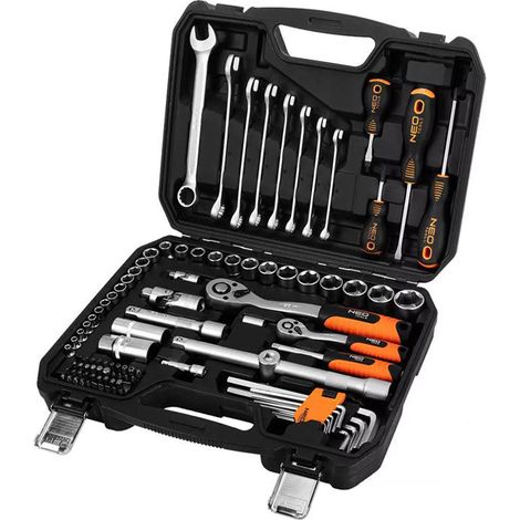 Coffret ensemble d'outils 100 pièces 1/2, 1/4 NEO TOOLS - 10-206 (1/5)