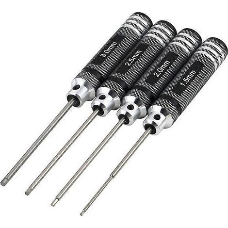 Jeu de tournevis de précision 4 en 1, embouts hexagonaux, kit de tournevis hexagonaux, petit kit d'outils de tournevis - Parfait (1/2)