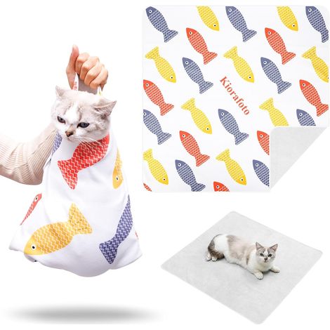 Grande écharpe de toilettage pour chat adulte et petit chien pour (1/5)