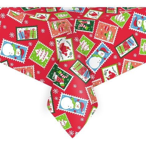 (3) Lot de 2 nappes d'Halloween imperméables rectangulaires pour décoration d'Halloween (1/5)
