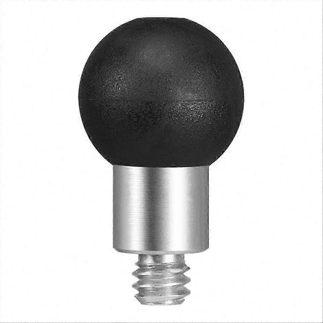 Adaptateur à rotule de 17 mm avec filetage 1/4 pouce, bras en alliage d'aluminium, rotule en TPU pour supports de téléphone de vélo et de moto (1/5)