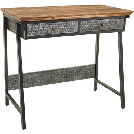 Recibidor de metal y madera 83,5x45,5x75h cm (1/5)