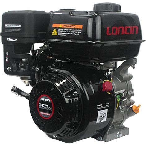 8 HP LONCIN G252 F T/Q Motore Benzina Albero Cilindrico 25,4 mm