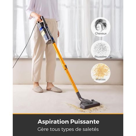 60KPa/680W/7M Aspirateur Balai avec Fil (1/4)