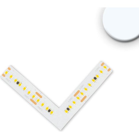 Luminaire Isoled raccord d'angle 0,8 W 60 lm 24 V blanc 115194 cuivre lumière froide compatible variateur (1/2)