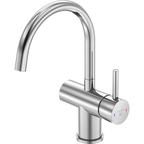 Steinberg Serie 100 Waschtischarmatur mit Ablaufgarnitur, (1/5)