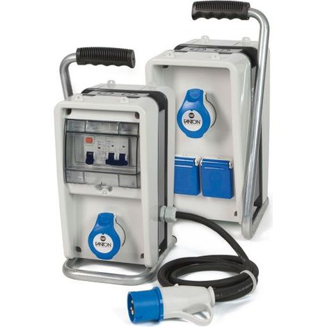 Verteiler Blu Eolo 74304 FME Cee Steckdosen Blu X 2 Sch+10/16 x 2 mm156 x 185 H. mm 338 (1/3)