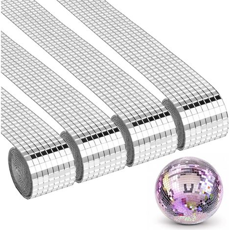 6400 Pièces Carreaux de Mosaïque Miroir Feuilles de mosaïque en verre pour (1/5)