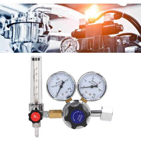 Débitmètre d'azote YD12X-0.3T, régulateur de pression, manomètre, tube filtrant, double manomètre et débitmètre d'azote (1/5)