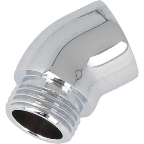 Raccord coudé adaptateur de pommeau de douche en cuivre - Angle réglable pour une installation facile (1/5)
