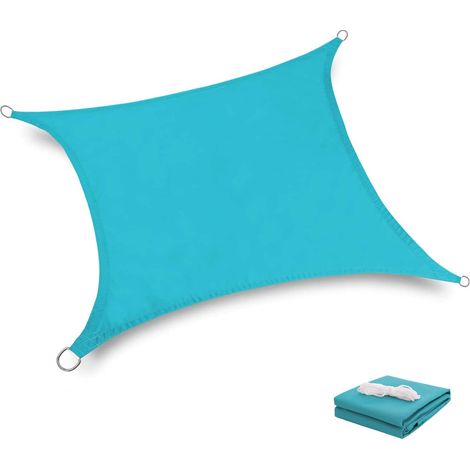 Voile d'ombrage imperméable, protection UV, parasol de terrasse, triangle équilatéral, tissu tricoté, pergola, abri de voiture, auvent (1/5)