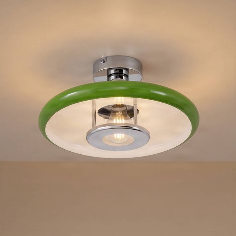 Lindby Lámpara de techo 'Branford' en Verde Metal (1/5)