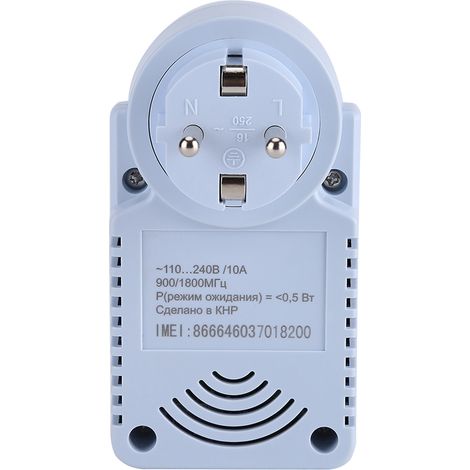 GSM-Smart-Steckdose mit Temperatursensor, SMS-Steuerung, russische Ausführung, programmierbare weibliche Steckdose. (1/5)