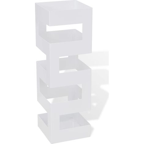 Paragüero cuadrado soporte de bastones acero 48,5 cm (1/5)