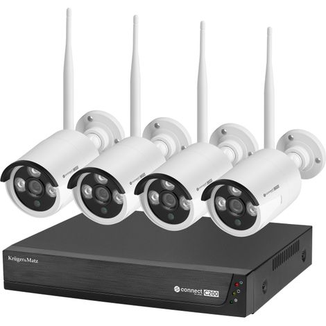 Kit de surveillance WiFi FullHD avec 4 caméras IP C200