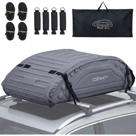 Waterproof 400L Car Roof Cargo Bag, 4 Straps (1/5)
