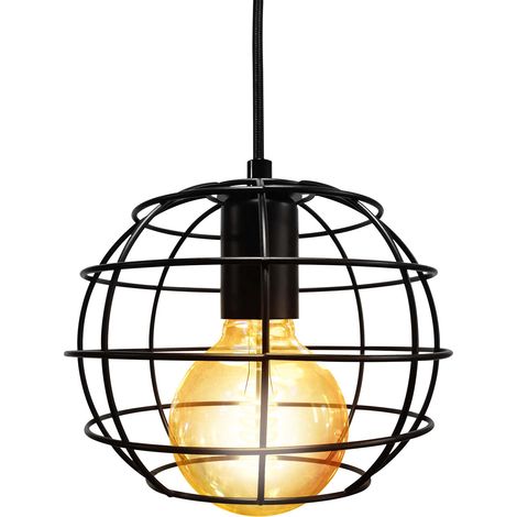 Aplique vintage colgante E27 matel redondo (1/2)
