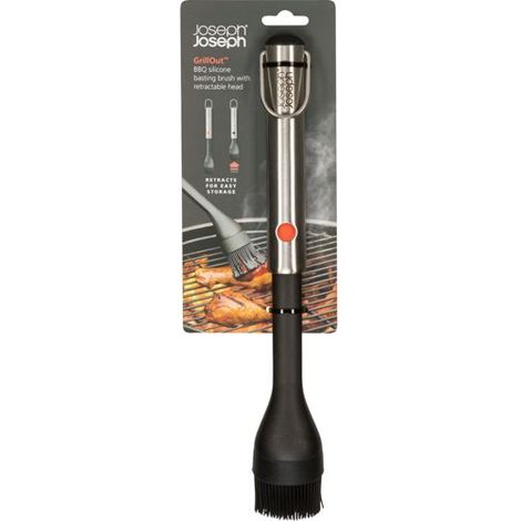 Joseph Joseph GrillOut schwarz Grillpinsel aus Silikon Ausziehb