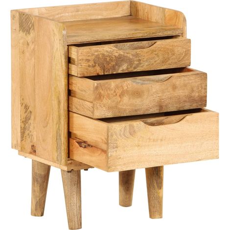 Maison Exclusive - Nachttisch Massivholz Mango 40x30x59,5 cm