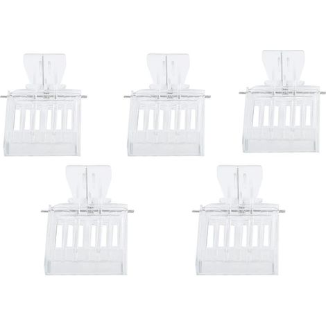 5 Pièces Reine Abeille Clip, Attrape-Reine Cage en Plastique Outil d'Élevage pour Maison Jardin Ferme Apiculture (1/5)