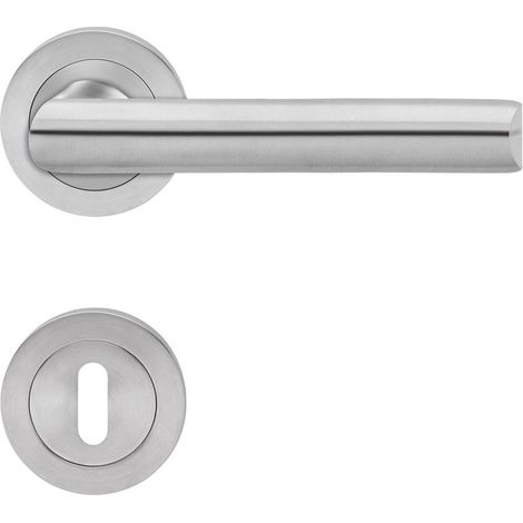 KARCHER DESIGN Drückergarnitur ER55 BB0 71 - Paris, Buntbart, Edelstahl (1/3)
