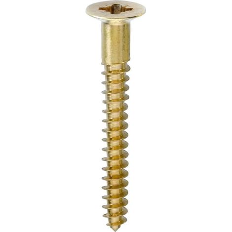 Viti per legno ottone 3,5 x 35 - 8 pz.
