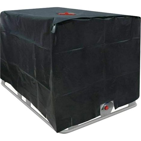 Cubierta de tanque de agua IBC 1000L 210D cubierta de contenedor de tanque de agua de lluvia con cremallera a prueba de viento Anti-UV resistente a desgarros T-Audace (1/5)
